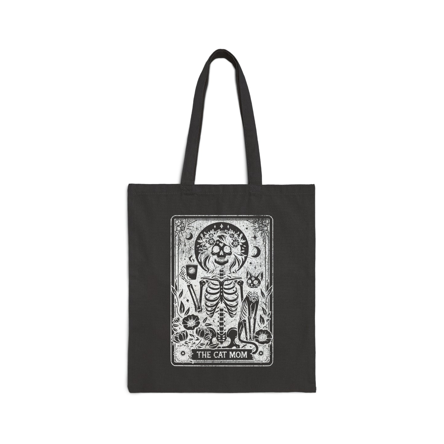 Cat Mom Tarot Card tote bag